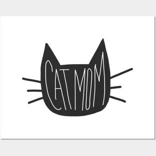 Cat Mom Doodle Posters and Art